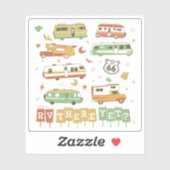 Route 66 RV Aufkleber (Blatt)