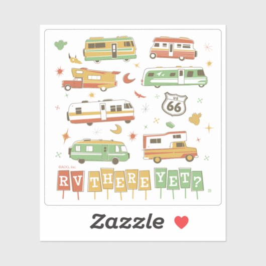Route 66 RV Aufkleber (Blatt)