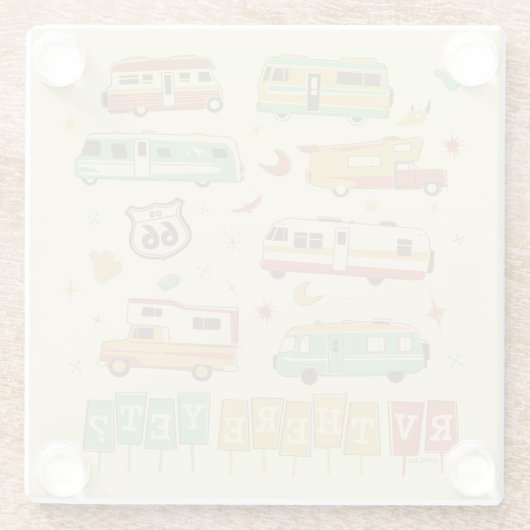 Route 66 RV Glasuntersetzer (Rückseite)