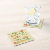 Route 66 RV Rechteckiger Pappuntersetzer (Vor Ort)