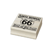 Route 66 Santa Monica Ende des Trails Gummistempel (Stempel)