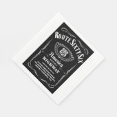 Route 66 serviette (Ecke)