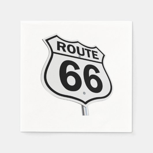 Route 66 serviette (Vorderseite)