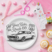 Route 66 Servietten Pappteller (Party)