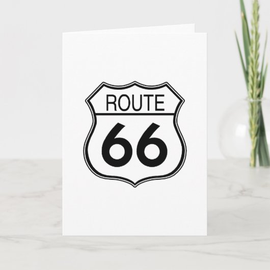 Route 66 Sign Karte (Vorderseite)
