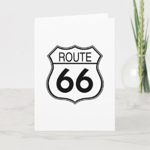 Route 66 Sign Karte