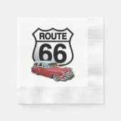 Route 66 Sign Serviette (Vorderseite)