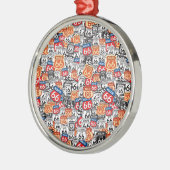 Route 66 silbernes ornament (Links)