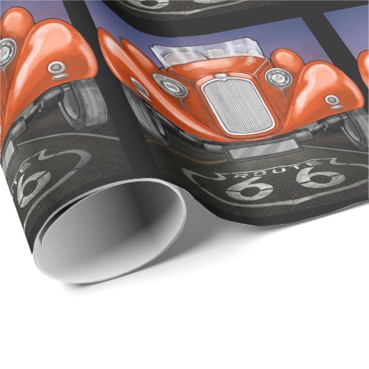 Route 66 - SRF Geschenkpapier (Rolleneckpunkt)