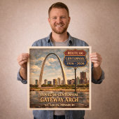 Route 66 St. Louis Gateway Arch Poster