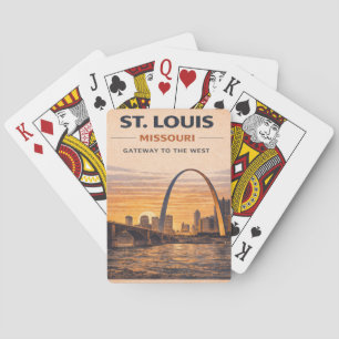 Route 66 St. Louis Gateway Arch Spielabend Spielkarten