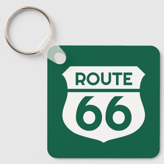 Route 66 Staat Autostraßenschild Sonderzeichen Met Schlüsselanhänger (Vorderseite)