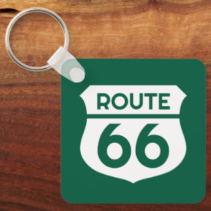 Route 66 Staat Autostraßenschild Sonderzeichen Met Schlüsselanhänger