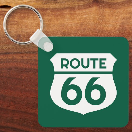 Route 66 Staat Autostraßenschild Sonderzeichen Met Schlüsselanhänger (Vorderseite)