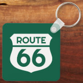 Route 66 Staat Autostraßenschild Sonderzeichen Met Schlüsselanhänger (Rückseite)