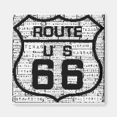 Route 66 Staaten Magnet (Vorne)
