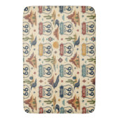 Route 66 State Shield Badezimmer-Dekor Badematte (Vorderseite Vertikal)