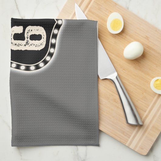 Route 66 Südamerika Geschirrtuch (Viertel Falte)