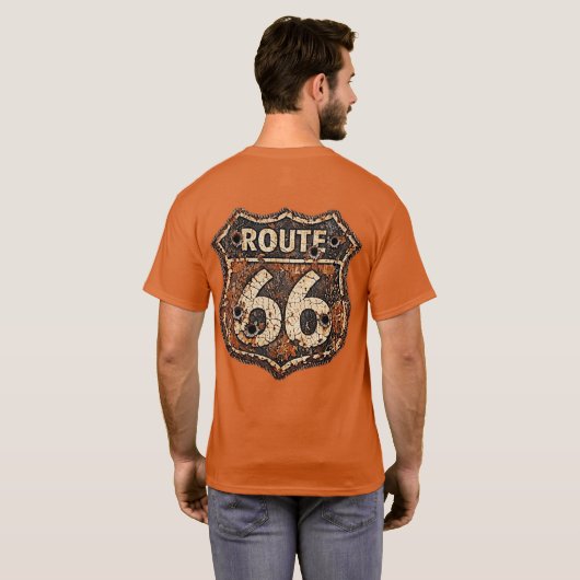 Route 66 T-Shirt (Schwarz voll)