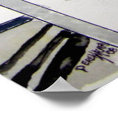 Route 66 Tankstelle Vintage Kunst Poster (Ecke)