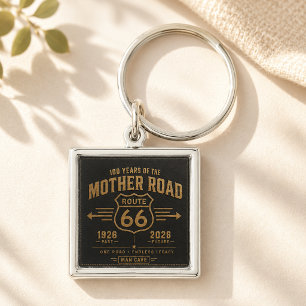 Route 66 Taschen-Andenken Centennial-Abzeichen Kun Schlüsselanhänger