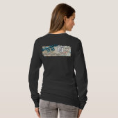 Route 66 tee long sleeve Chicago to Santa Monica (Schwarz voll)