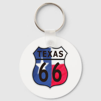 Route 66 Texas Farbe Schlüsselanhänger
