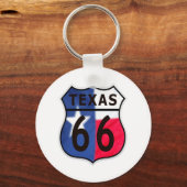 Route 66 Texas Farbe Schlüsselanhänger (Vorderseite)