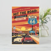 Route 66 Texas Postkarte (Stehend Vorderseite)