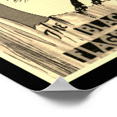 Route 66 The Black Cat Cafe Poster (Ecke)