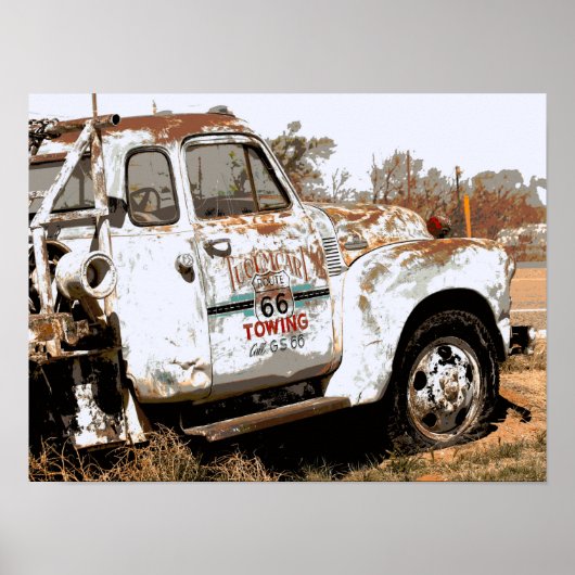 Route 66 Tow Truck in New Mexico Poster (Vorne)