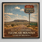 Route 66 Tucumcari Mountain New Mexico Poster