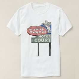 Route 66 Tulsa Will Rogers Motor Court Artwork T-Shirt