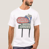 Route 66 Tulsa Will Rogers Motor Court Artwork T-Shirt (Vorderseite)