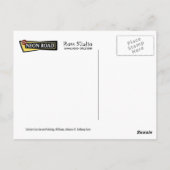 Route 66 Twisters Eiscreme-Zeichen Postkarte (Rückseite)