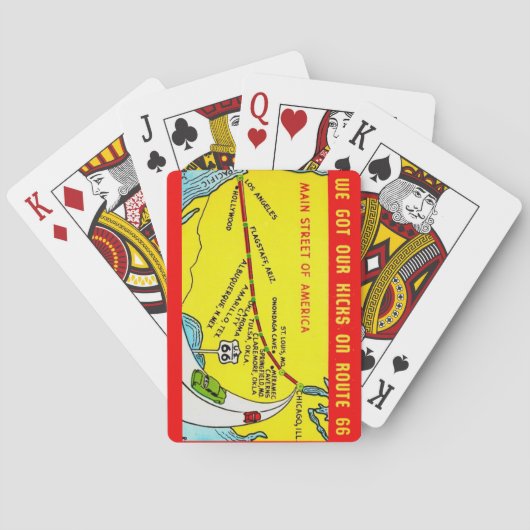 Route 66 - Unsere Spielkarten mit Kicks (Rückseite)