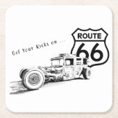 Route 66 Untersetzer (Vorderseite)