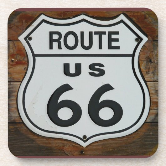 Route 66 Untersetzer (Vorderseite)