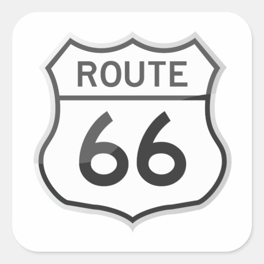 Route 66 US Highway Road Trip Travel Sticker (Vorderseite)