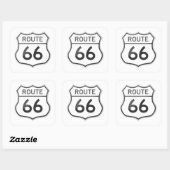 Route 66 US Highway Road Trip Travel Sticker (Blatt)