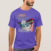 Route 66 USA250 Flag T-Shirt (Vorderseite)