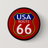 Route 66 USA Button (Vorderseite)