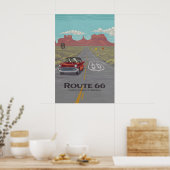 Route 66 USA Reiseplakat Poster (Küche)