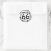 Route 66 USA Runder Aufkleber (Tasche)