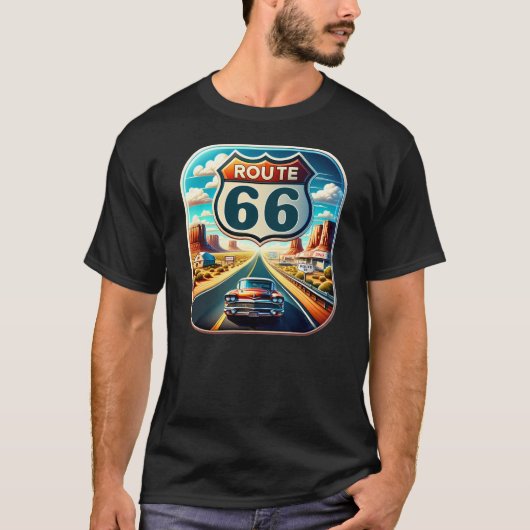 Route 66 USA T-Shirt (Vorderseite)