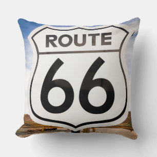 Route 66 Verkehrsschild, Arizona Kissen