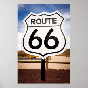 Route 66 Verkehrsschild, Arizona Poster