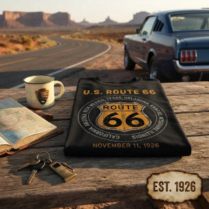 Route 66 Verkehrsschild T-Shirt