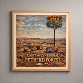 Route 66 Versteinerter Wald Arizona Poster