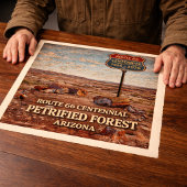 Route 66 Versteinerter Wald Arizona Poster